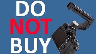 Before you buy a hot or cold shoe top handle for your DSLR or mirorless camera, please watch