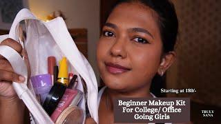 UNDER 500 COLLEGE & OFICE  MAKEUP KIT | BEGINNER FRIENDLY | IN TAMIL |