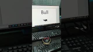 bull picture in ms word #msword #computer #shorts