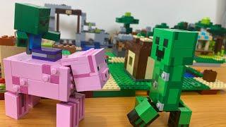 LEGO MINECRAFT: Creeper BigFig - Speed Build (21156 & 21157)