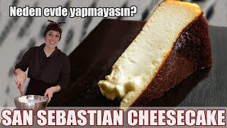 SAN SEBASTIAN CHEESECAKE / BAŞARI GARANTİLİ / YUMURTA KOKMAYAN TARİF