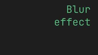 FLUTTER Blur effect | BackdropFilter