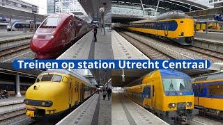 Treinen op station Utrecht Centraal - 28 oktober 2023