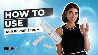 How To Use MD Plus Bio Professional Hair Care Hair Repair Serum