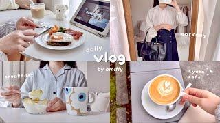 office worker's daily life‍ eat a lot, simple cooking spring outings, cafe hopping️