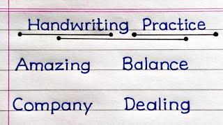 How To Improve Handwriting | Handwriting Practice In English | 7 Letter Words |