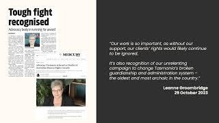 Media 2023 | Advocacy Tasmania