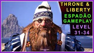 Throne And Liberty - Anão Lembra o do Lineage 2 - Berserker Gameplay (Level 31-34)