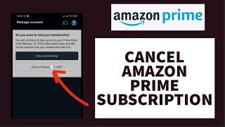 How To Cancel Amazon Prime Video Subscription! (2023)