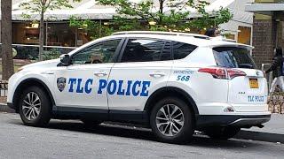 NYC Taxi And Limousine Commission Police Parked In Lower Manhattan, New York