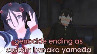 Genoc!de Ending as Hanako Yamada in Yandere Simulator ˚ʚɞ˚