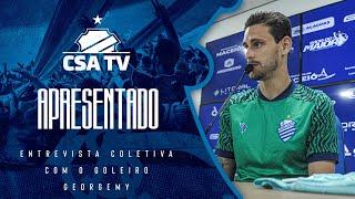 Coletiva de apresentação do goleiro Georgemy: 11.12.24 - CSA TV