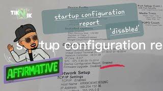 XEROX WORKCENTRE 3025 | always printing configuration report after warming up!