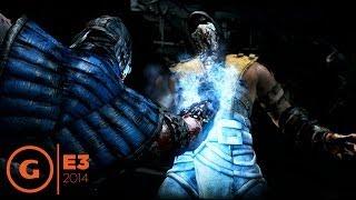 Mortal Kombat X Sub-Zero vs Scorpion Gameplay - E3 2014