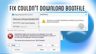 Broque Ramdisk - Fix oops We Couldn't Download Bootfile, Fix Broque Ramdisk