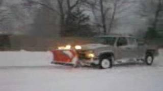 chevy 2500hd plowing