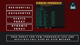 Best Free Proxies||How to create free proxy||Best Residential Proxy@decodingads