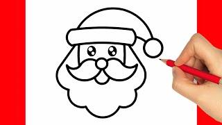 HOW TO DRAW A SANTA CLAUS EASY