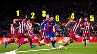 The magic which only messi can show in the pitch in a year