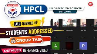 All Queries of students related to HPCL JEO Group Task preparation