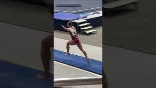 Audrey Davis showing why she’s a 2 time National Champion on Vault #oklahoma #gymnastics #gymnast