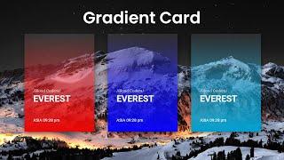 Transparent Gradient Card | HTML CSS