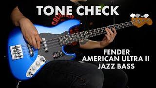 TONE CHECK: Fender American Ultra II Jazz Bass Demo | Cream City Music