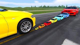 Small Cars vs Giant Car Crusher - BeamNG.Drive