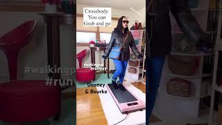 WALKING PAD TREADMILL OUTFIT CHANGE  DESIGNER BAGS DOONEY & BOURKE CROSSBODY TOTE SATCHEL BAGS #grwm