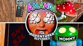 Amanda the Adventurer - All CODES (Safe code, Wardrobe code & Chest code Showcase)