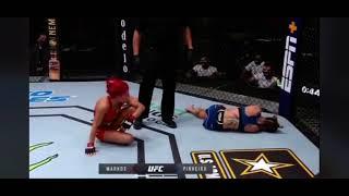 Randa Markos illegal strike on Luana Pinheiro #shorts #UFC