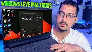 AGORA SIM! Windows Leve Para todos - Tenha em QUALQUER PC sem FORMATAR!