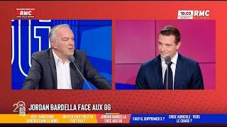 Jordan Bardella sur RMC : « Ce gouvernement prend la route de la censure »