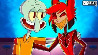 Squidward Visits the Hazbin Hotel in VRChat