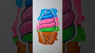 Cool Swirl Ice Cream!  ASMR Summer Colors