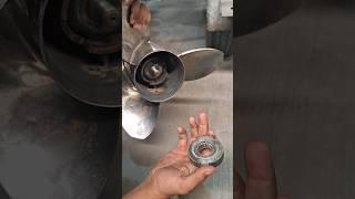 Easily Diagnose Boat Spun Propeller Hub #howto #yamaha #outboard #shorts #youtubeshorts