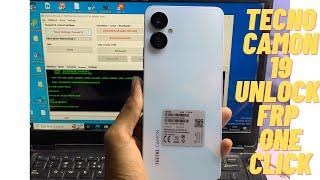 Tecno Camon 19 FRP Bypass With Pc | All Tecno Android 12 FRP Unlock | camon 19 unlock frp only 1 clk