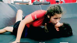 NoGi Jiu Jitsu Tournament Girl V'S Boy wrestling submissions #jiujitsu #nogi #sports