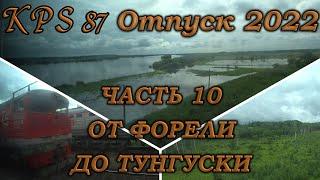 119 Отпуск 2022. Часть №10. Путь домой. От станции Форель до моста через Тунгуску.