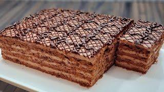 MEGA Chocolate cake in 15 minutes. Delicate and Very Delicious Easy Recipe!