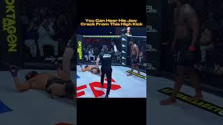  Cracking High kick lands right on the jaw #headkickpod #headkick