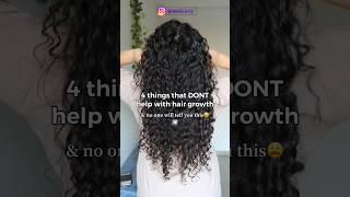 Truth about long hair - DONT waste money on these products! MYTHS ABOUT HAIR GROWTH ‍️#Curls