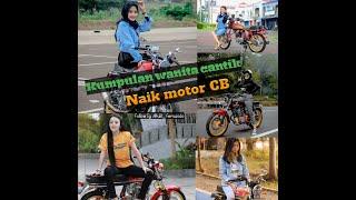 Kumpulan wanita cantik naik motor CB