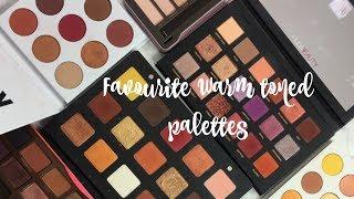 Favourite warm toned eyeshadow palettes  Favourite eyeshadow palettes for fall | Shuanabeauty