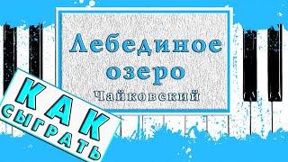 Лебединое Озеро На Пианино ЛЕГКО  Красивая Мелодия ОБУЧЕНИЕ Для Начинающих