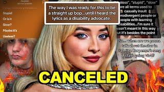Sabrina Carpenter CANCELLED For Being ABLEIST