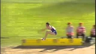 Triple Jump World Record Slow Motion Jonathan Edwards 18.29