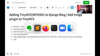 Adding TinyMCE (WYSIWYG) to Django Blog | Adding image plugin to TinyMCE | Learn21