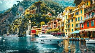 Exploring Incredible Portofino, Walking tour 4K60 HDR Italy | European Walking Tours