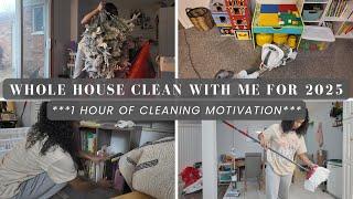 Whole House Clean With Me For The New Year: 1 Hour of Cleaning Motivation | Slow Living for 2025